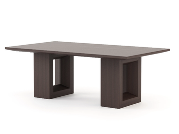 MANHATTAN - Rectangular wood veneer dining table by Stylish Club - view 2